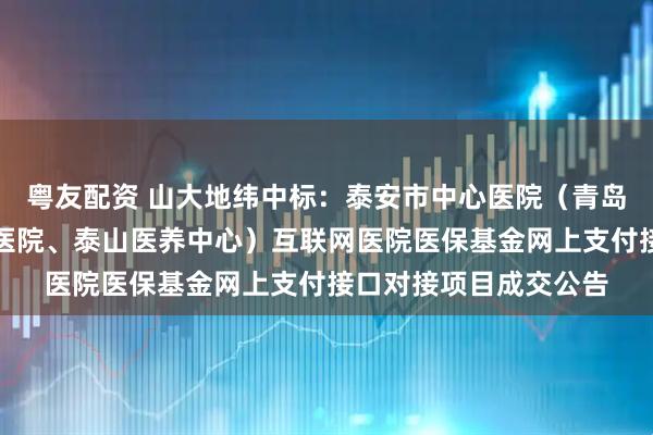 粤友配资 山大地纬中标：泰安市中心医院（青岛大学附属泰安市中心医院、泰山医养中心）互联网医院医保基金网上支付接口对接项目成交公告