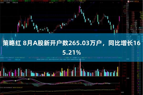 策略红 8月A股新开户数265.03万户，同比增长165.21%